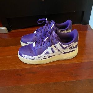 Purple Skeleton Air Force 1